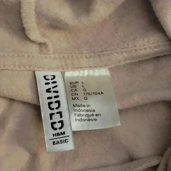 H&M Pastel Pink Cropped Hoodie - Picture 8 of 8